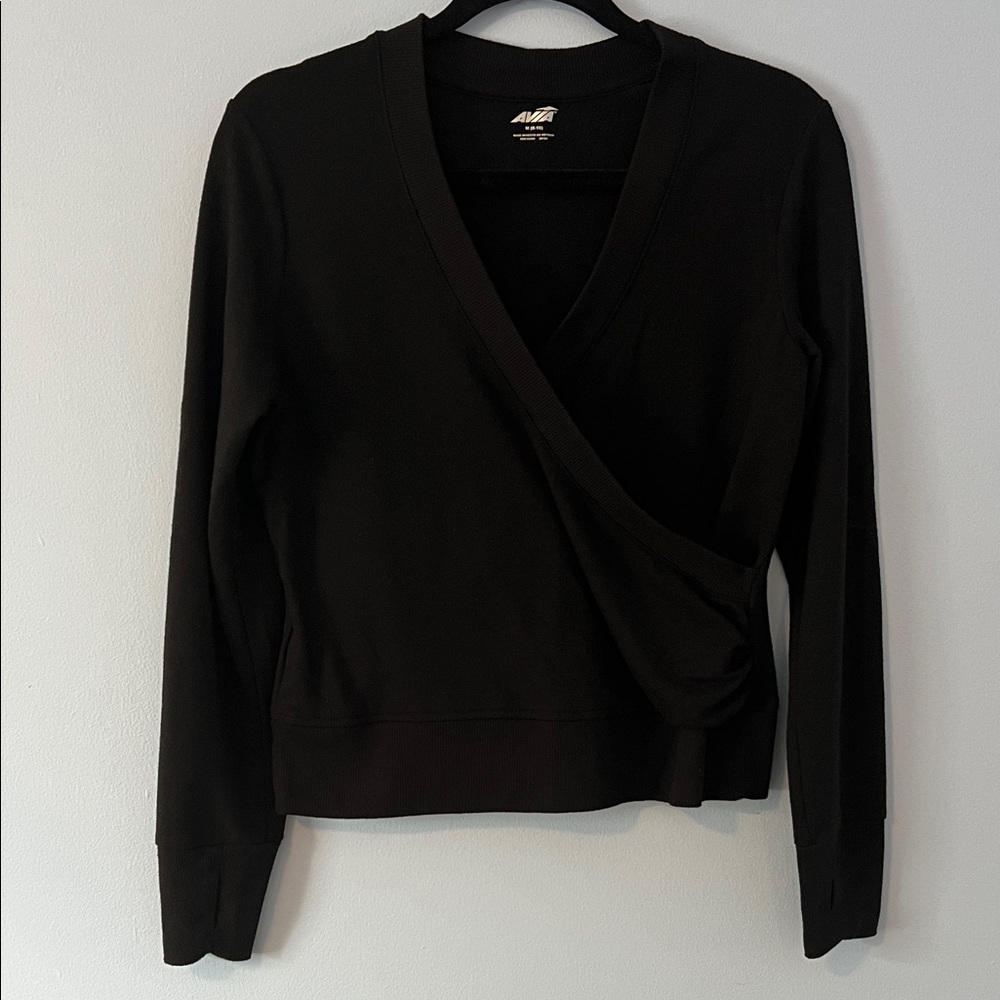 Avia Black V-Neck Top
